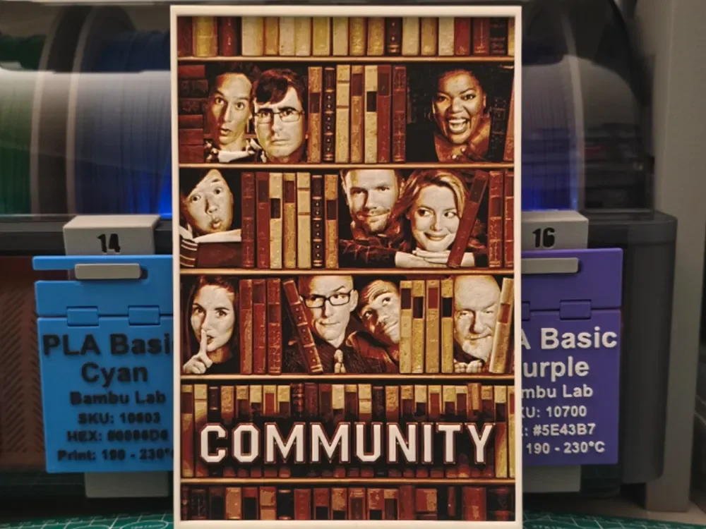 Community Poster - Hueforge Art by Lumpy3D HueForge model: Community Poster - Hueforge Art by Lumpy3D