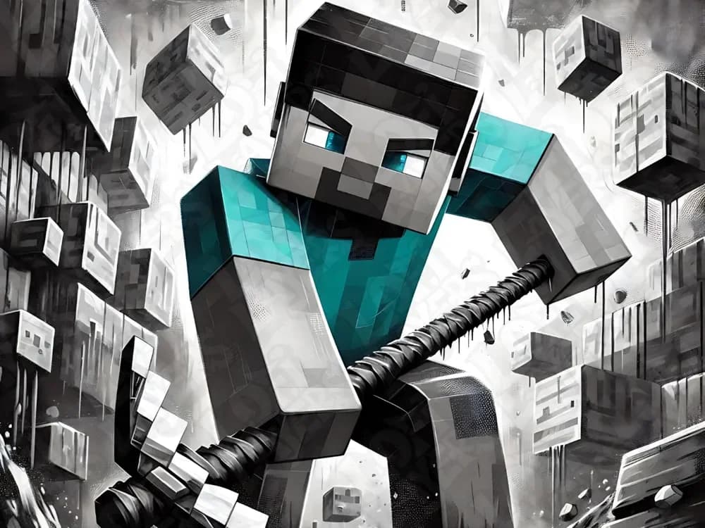 Steve from Minecraft Hueforge by LoFi Layers HueForge model: Steve from Minecraft Hueforge by LoFi Layers