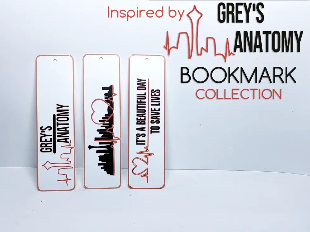 Inspired by Grey's Anatomy Bookmark collection