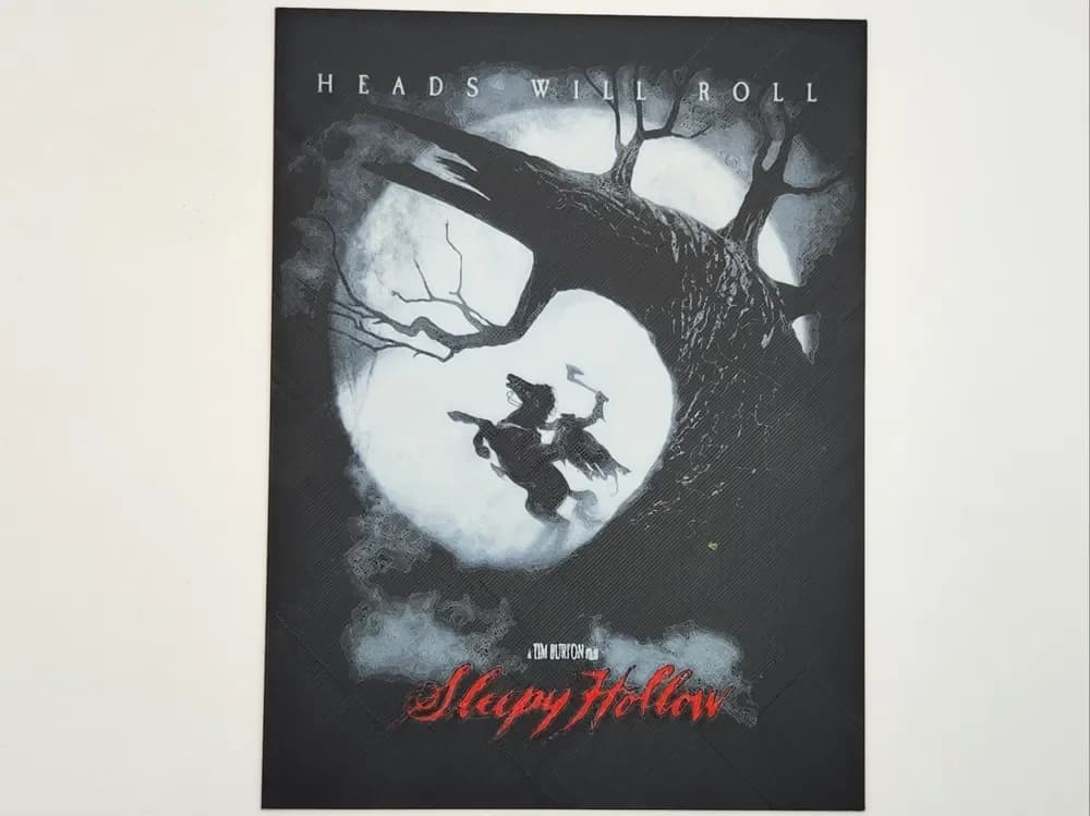 Sleepy hollow poster - hueforge by Altf4-Formation HueForge model: Sleepy hollow poster - hueforge by Altf4-Formation