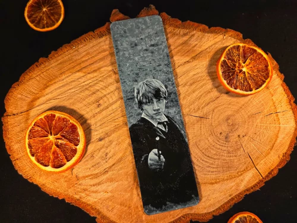 Harry Potter Ron portrait bookmark - hueforge Harry Potter Ron portrait bookmark - hueforge