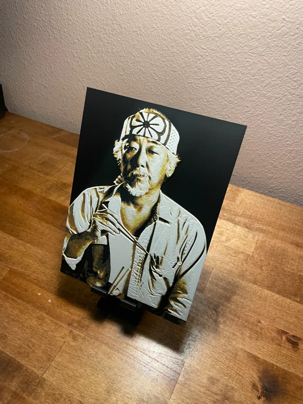 Hueforge - Karate Kid - Mr. Miyagi by Cloudy Nostalgia HueForge model: Hueforge - Karate Kid - Mr. Miyagi by Cloudy Nostalgia
