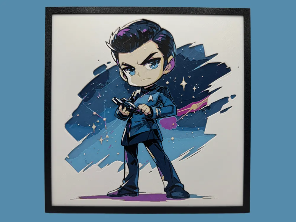 HueForge model: Leonard "Bones" McCoy - Chibi Edition by Canadian Gamer