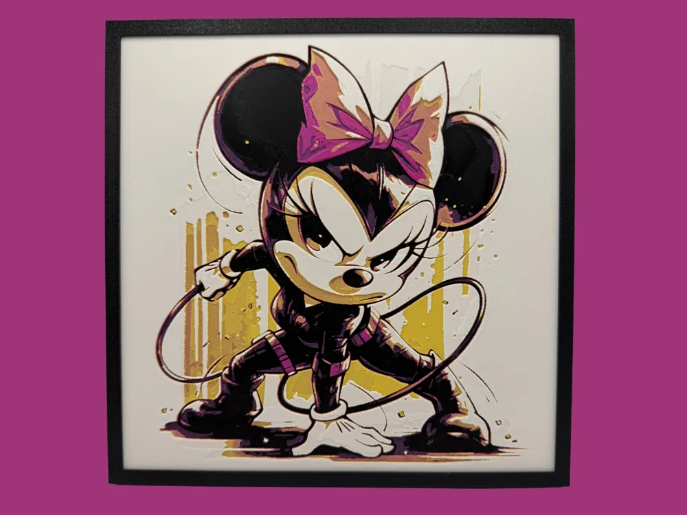 HueForge model: Minnie Mouse - Catwoman Cosplay by Canadian Gamer