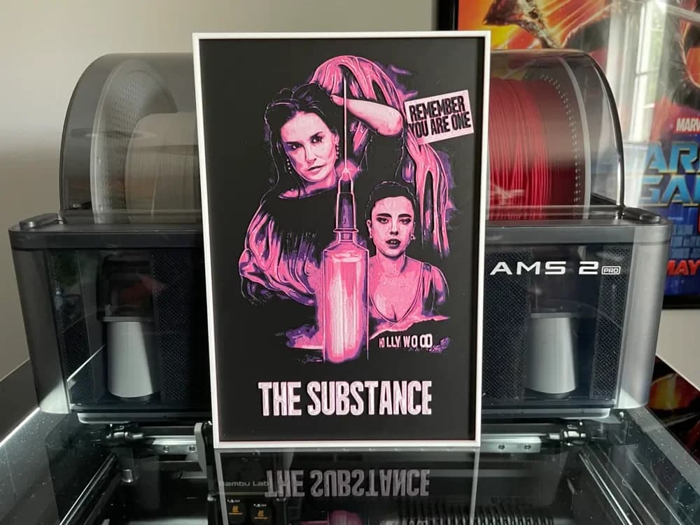 The Substance (2024) Hueforge Movie Poster The Substance (2024) Hueforge Movie Poster