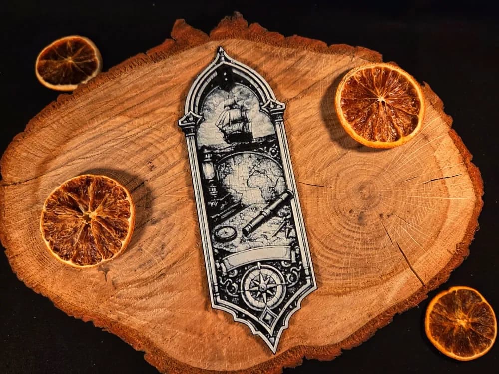 Astral Seafarer bookmark by EternalDesigns3D HueForge model: Astral Seafarer bookmark by EternalDesigns3D