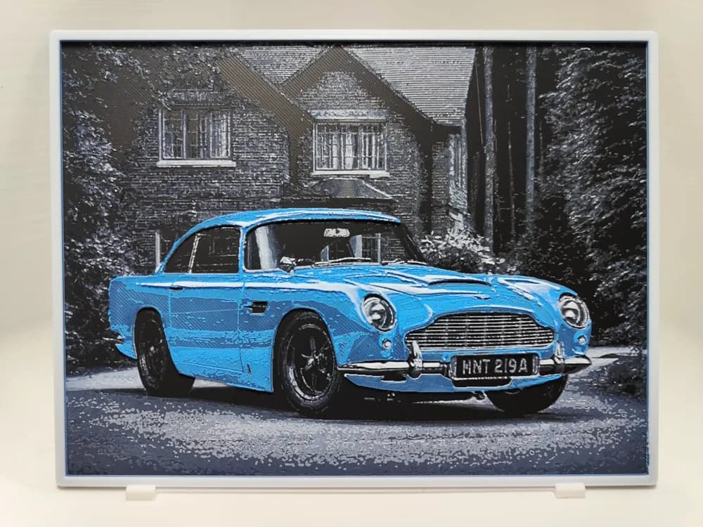 Aston Martin DB5 - Hueforge by BeaN HueForge model: Aston Martin DB5 - Hueforge by BeaN