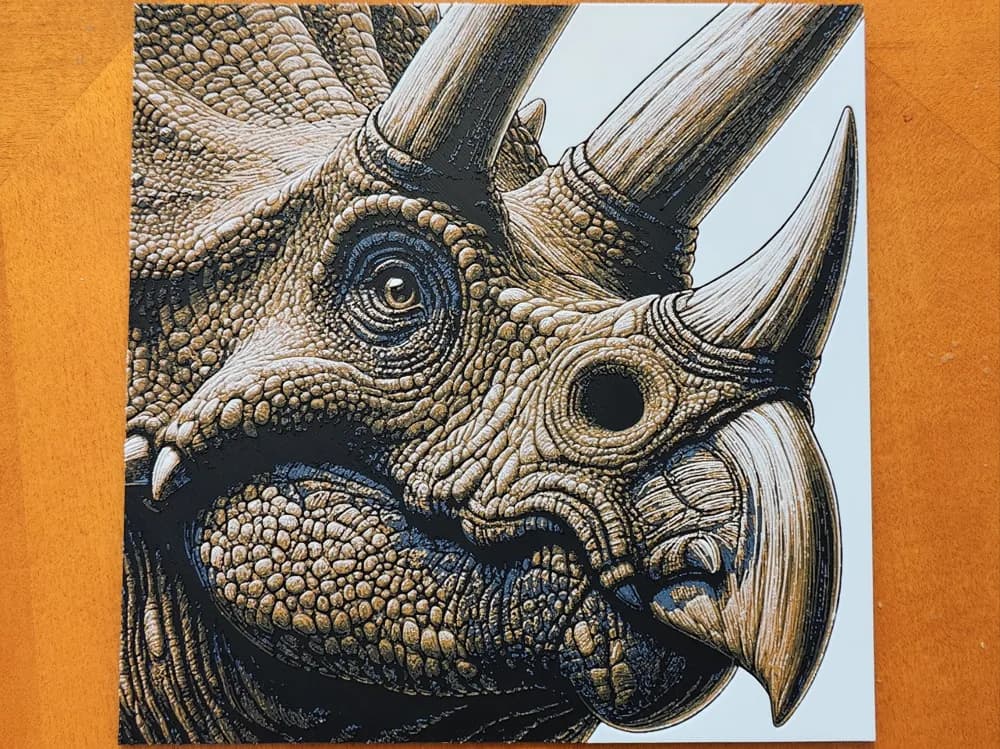 Triceratops - Dinosaur - Hueforge by Sarge HueForge model: Triceratops - Dinosaur - Hueforge by Sarge