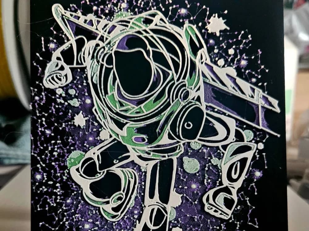 Toystory Buzz Lightyear by Mano's 3d_Art HueForge model: Toystory Buzz Lightyear by Mano's 3d_Art