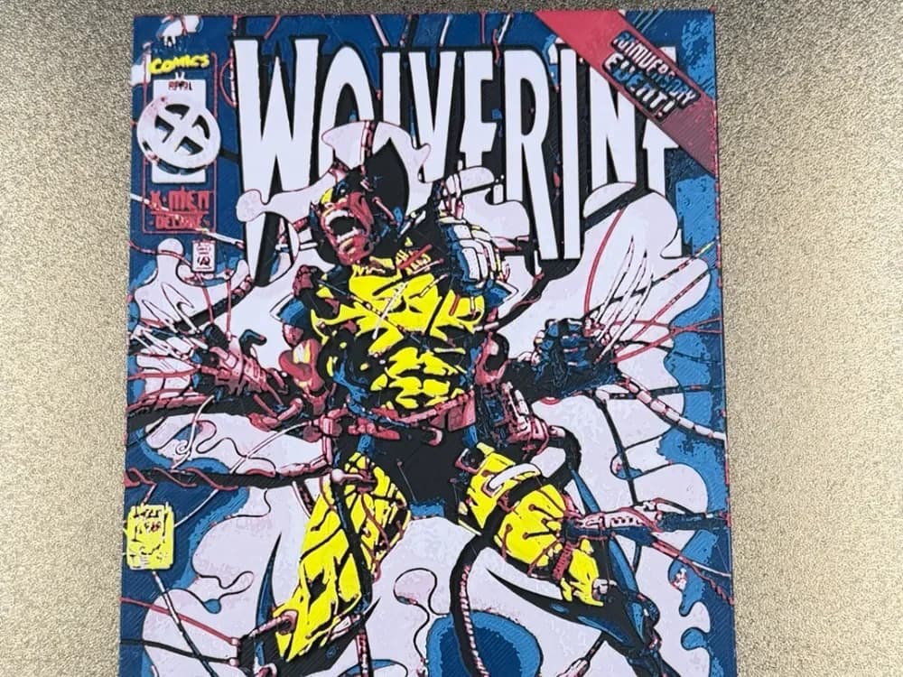 Wolverine 100th Issue by Indepth_Creations HueForge model: Wolverine 100th Issue by Indepth_Creations