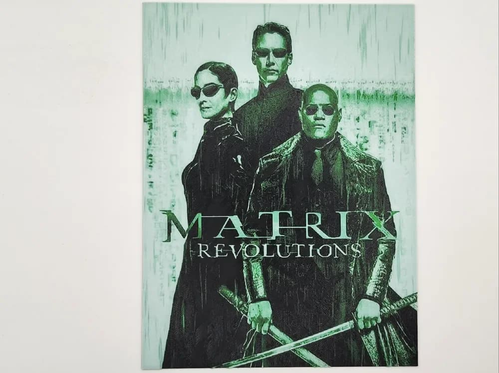 Matrix revolutions alternative poster - hueforge by Altf4-Formation HueForge model: Matrix revolutions alternative poster - hueforge by Altf4-Formation