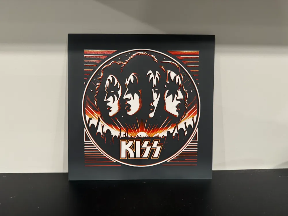 HueForge model: KISS - Hueforge by Canadian Gamer