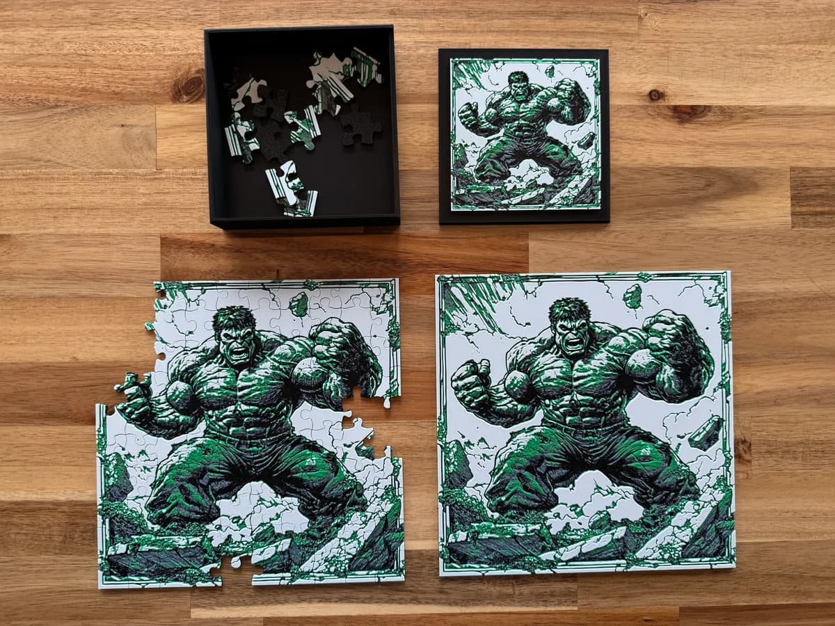 August 2024 - Exclusive Set #2 - The Hulk - Marvel Puzzle & Hueforge by Canadian Gamer HueForge model: August 2024 - Exclusive Set #2 - The Hulk - Marvel Puzzle & Hueforge by Canadian Gamer