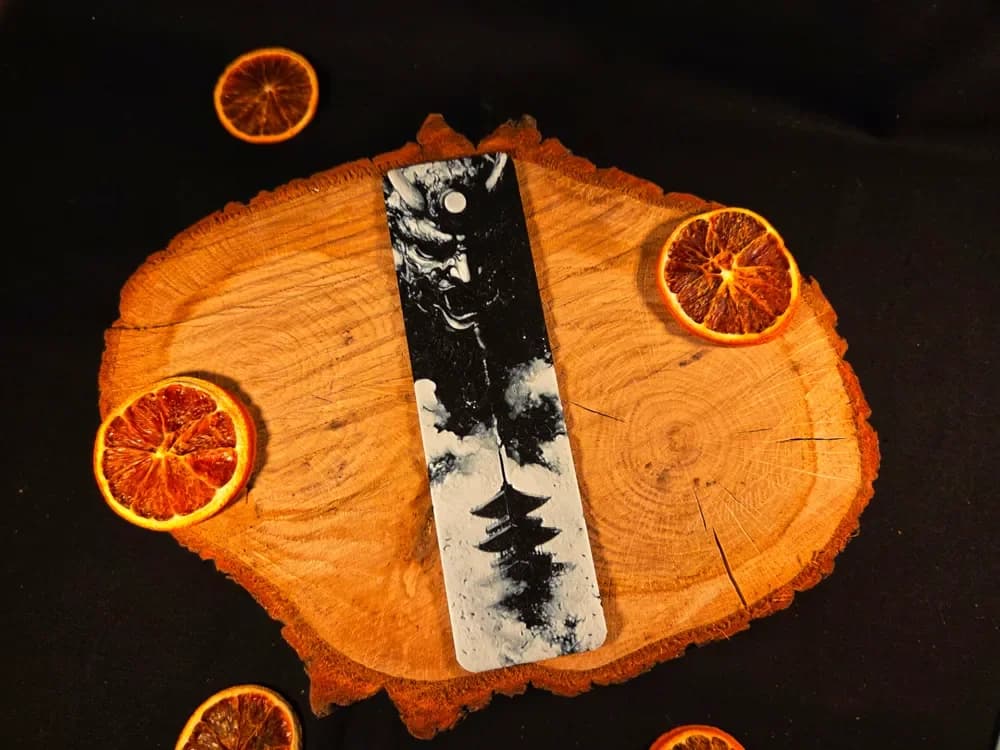 Asia demon / samurai bookmark - hueforge Asia demon / samurai bookmark - hueforge