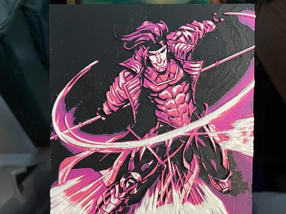 Gambit in Space by Advancedtechworldwide HueForge model: Gambit in Space by Advancedtechworldwide