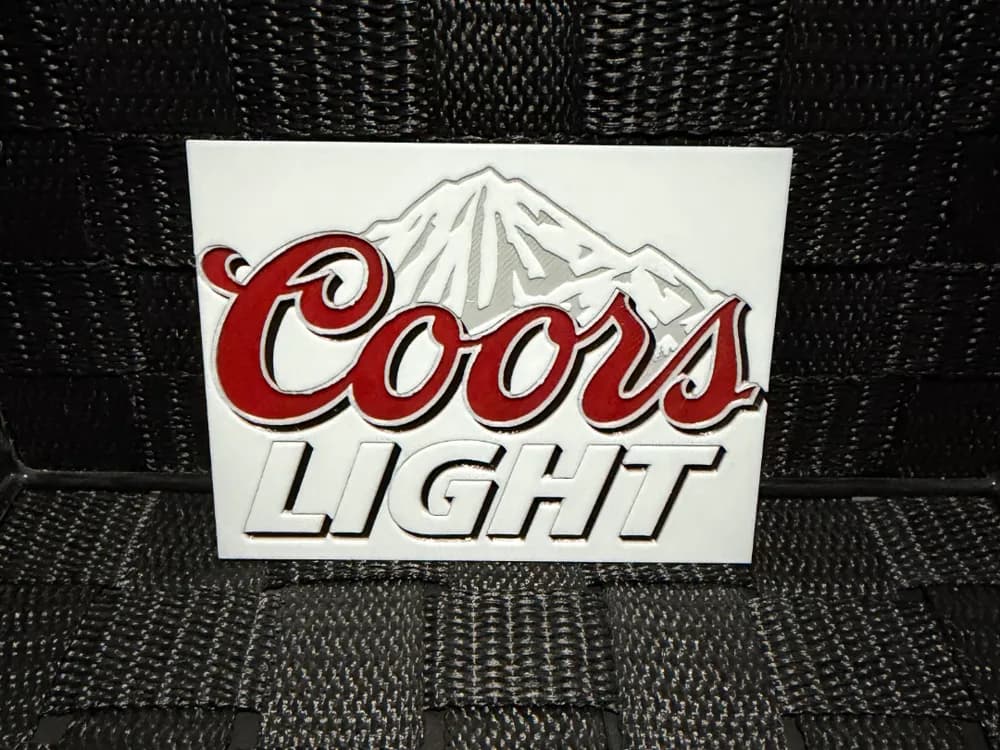 Coors Light Logo - Hueforge Coors Light Logo - Hueforge
