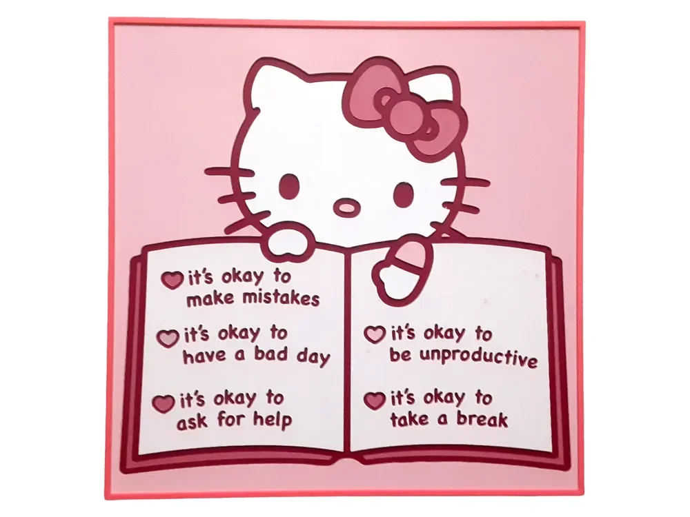 Hello Kitty It's Okay Hueforge Inspirational Pink by Elsie Moonshadow HueForge model: Hello Kitty It's Okay Hueforge Inspirational Pink by Elsie Moonshadow