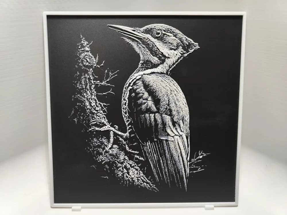 Woodpecker - Hueforge by BeaN HueForge model: Woodpecker - Hueforge by BeaN