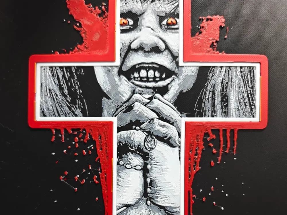 HueForge model: Regan MacNeil The Exorcist by TheHueforgeLady