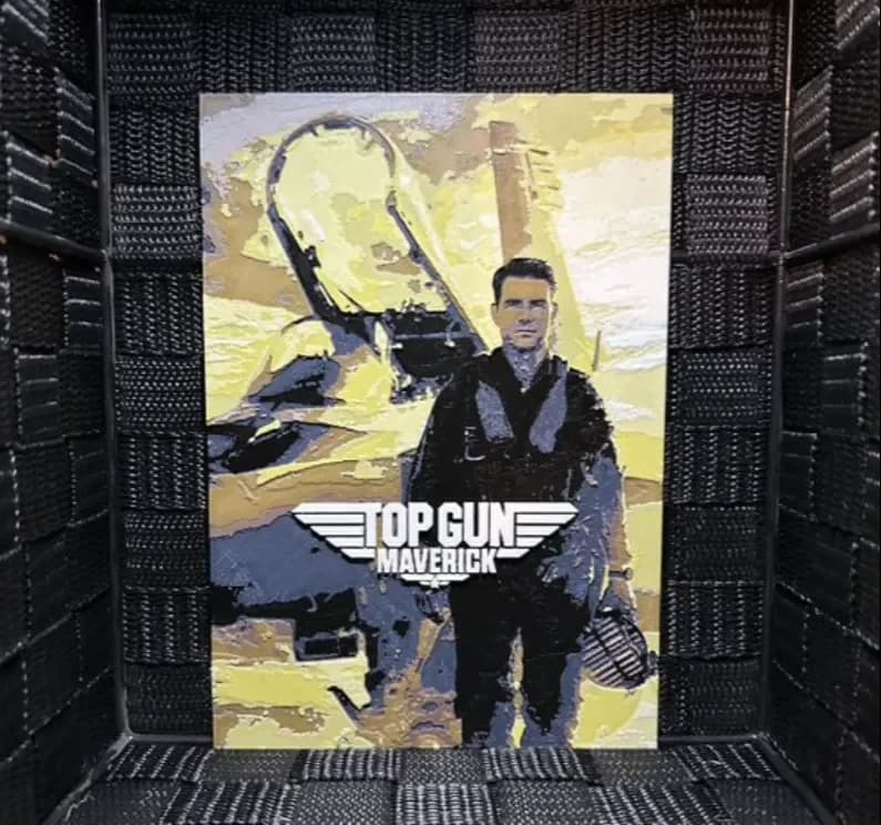 HueForge model: Hueforge Movie Poster - Top Gun - by JoDau