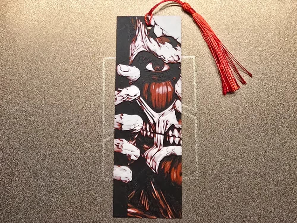 Attack on Titan Bookmark by 3D-Mentiel HueForge model: Attack on Titan Bookmark by 3D-Mentiel