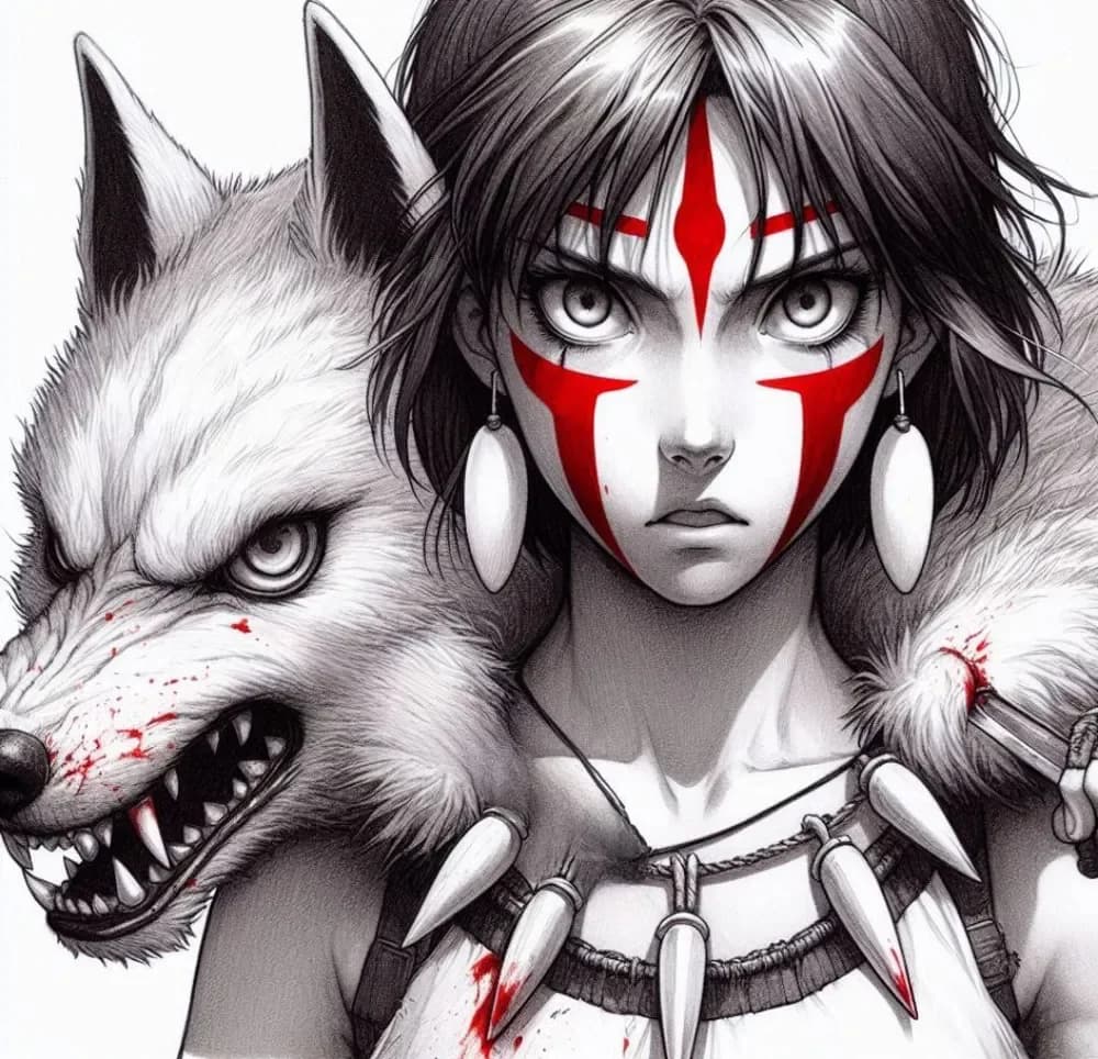 Hueforge princess mononoke Hueforge princess mononoke