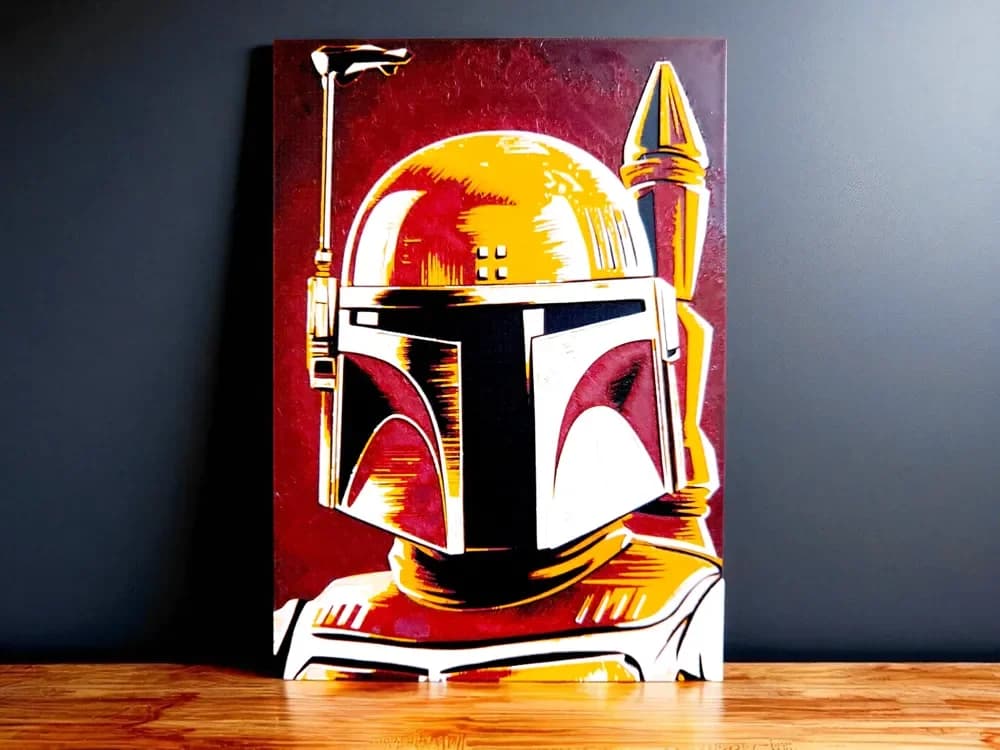 Hueforge Boba Fett by Luckyfer HueForge model: Hueforge Boba Fett by Luckyfer