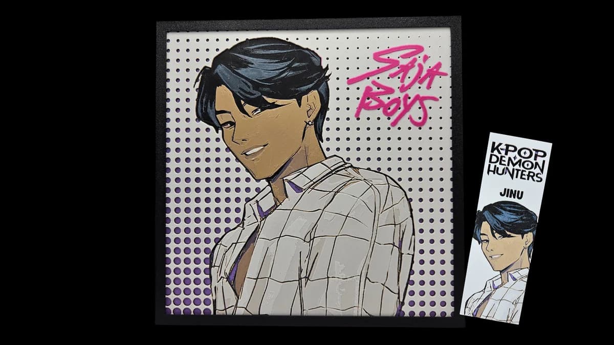 HueForge model: Saja Boys Portrait - Jinu (KPop Demon Hunters) by BusyKikiBee