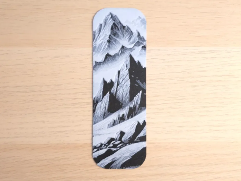 Mountain 2 Bookmark by Atrus Design HueForge model: Mountain 2 Bookmark by Atrus Design