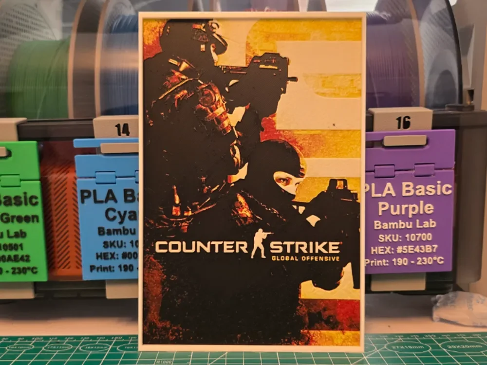 HueForge model: Counter-Strike: Global Offensive - Hueforge Art by Lumpy3D