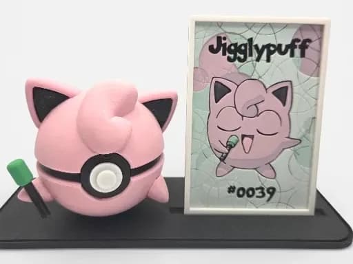 Jigglypuff Pokeball Display Card by MythicHue's HueForge model: Jigglypuff Pokeball Display Card by MythicHue's