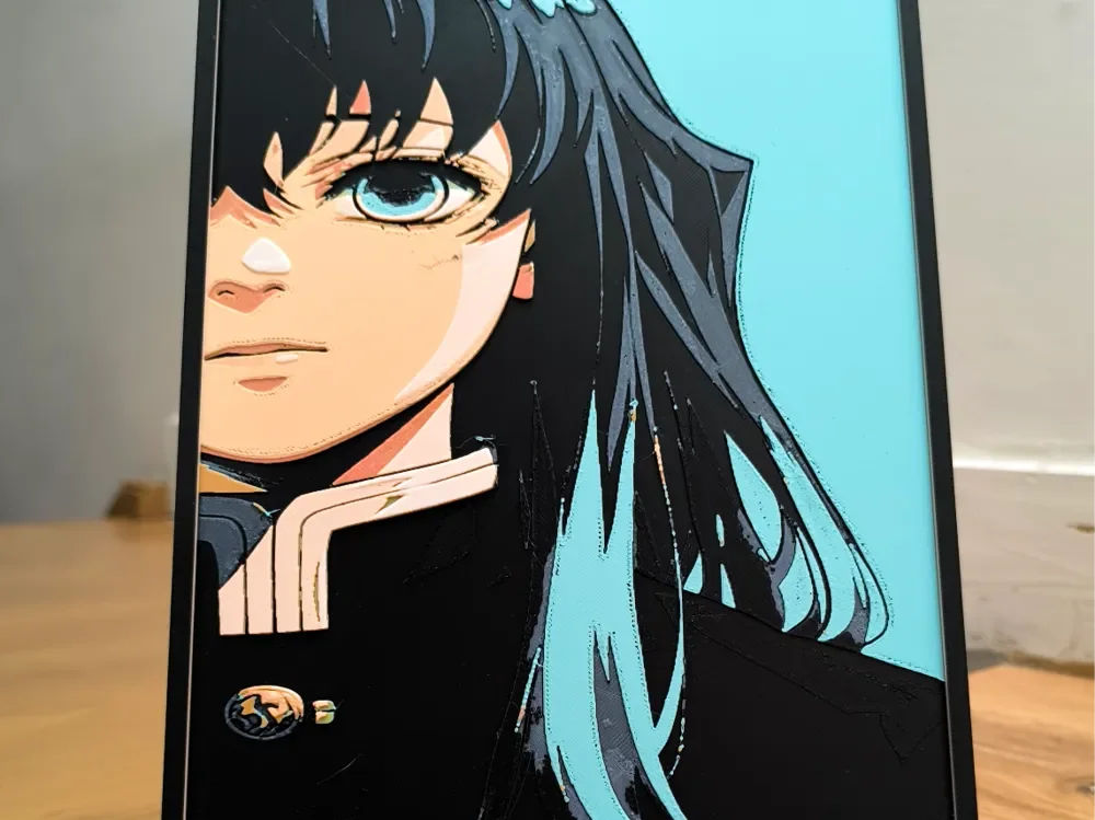 HueForge model: Muichiro Tokito by Dark behelit