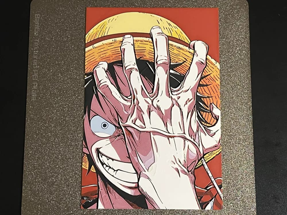 Luffy's Gaze One Piece Hueforge by FantasyZ HueForge model: Luffy's Gaze One Piece Hueforge by FantasyZ