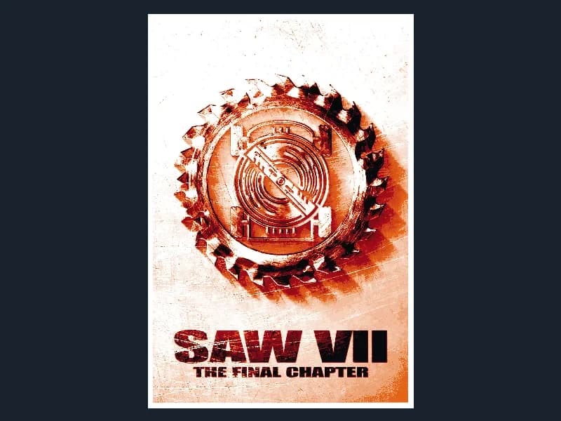 Saw VII (Movie Poster - HueForge) by HugheCraft HueForge model: Saw VII (Movie Poster - HueForge) by HugheCraft