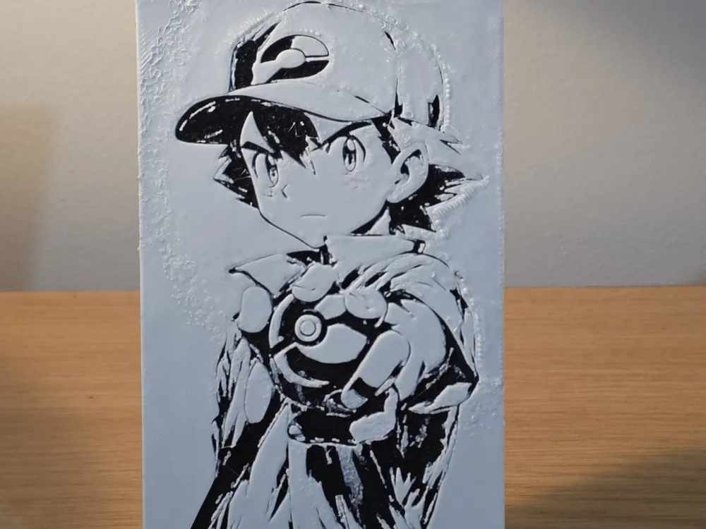 Hueforge - Pokémon - Ash Ketchum 1 Hueforge - Pokémon - Ash Ketchum 1