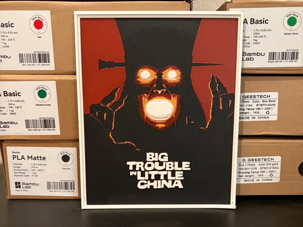 Big Trouble in Little China Hueforge by Estiv HueForge model: Big Trouble in Little China Hueforge by Estiv