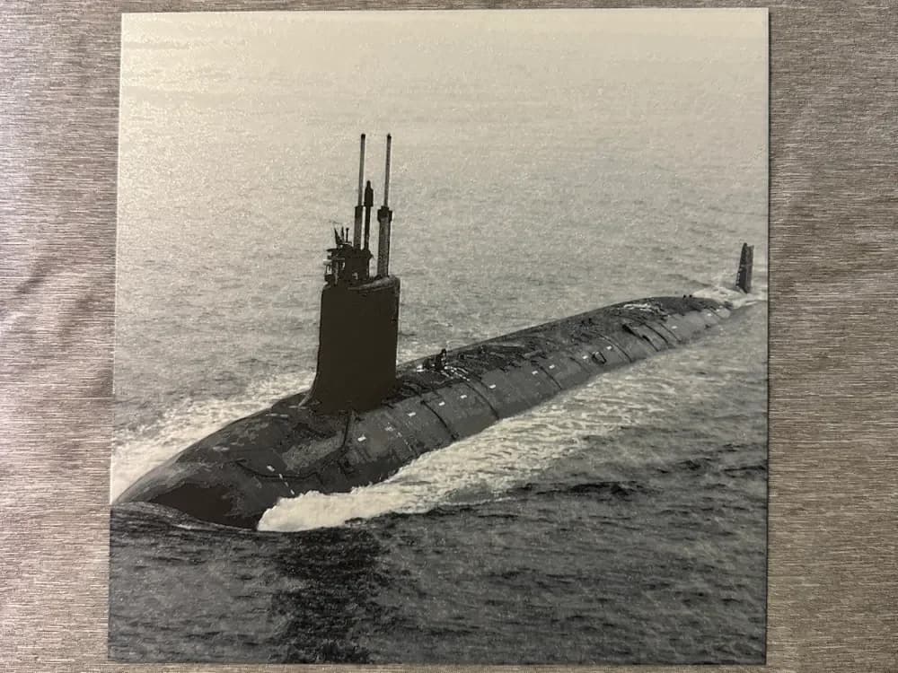 HueForge model: USS Virginia Submarine Hueforge by Hey Ben