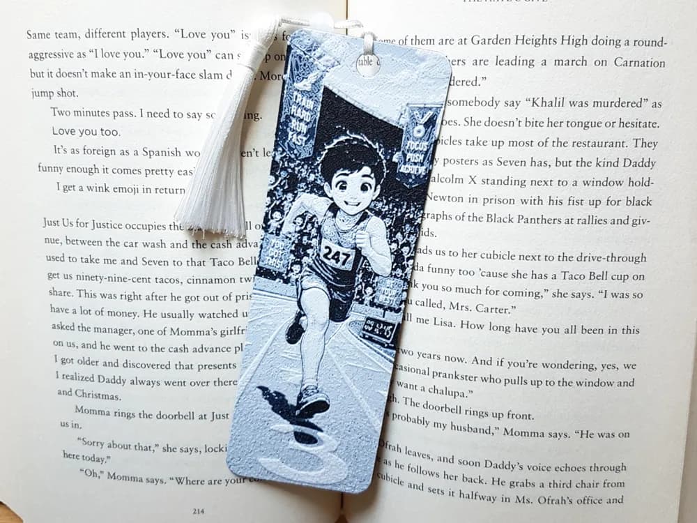 Bookmark, Track and Field Athlete, Boy by Dame Jo HueForge model: Bookmark, Track and Field Athlete, Boy by Dame Jo