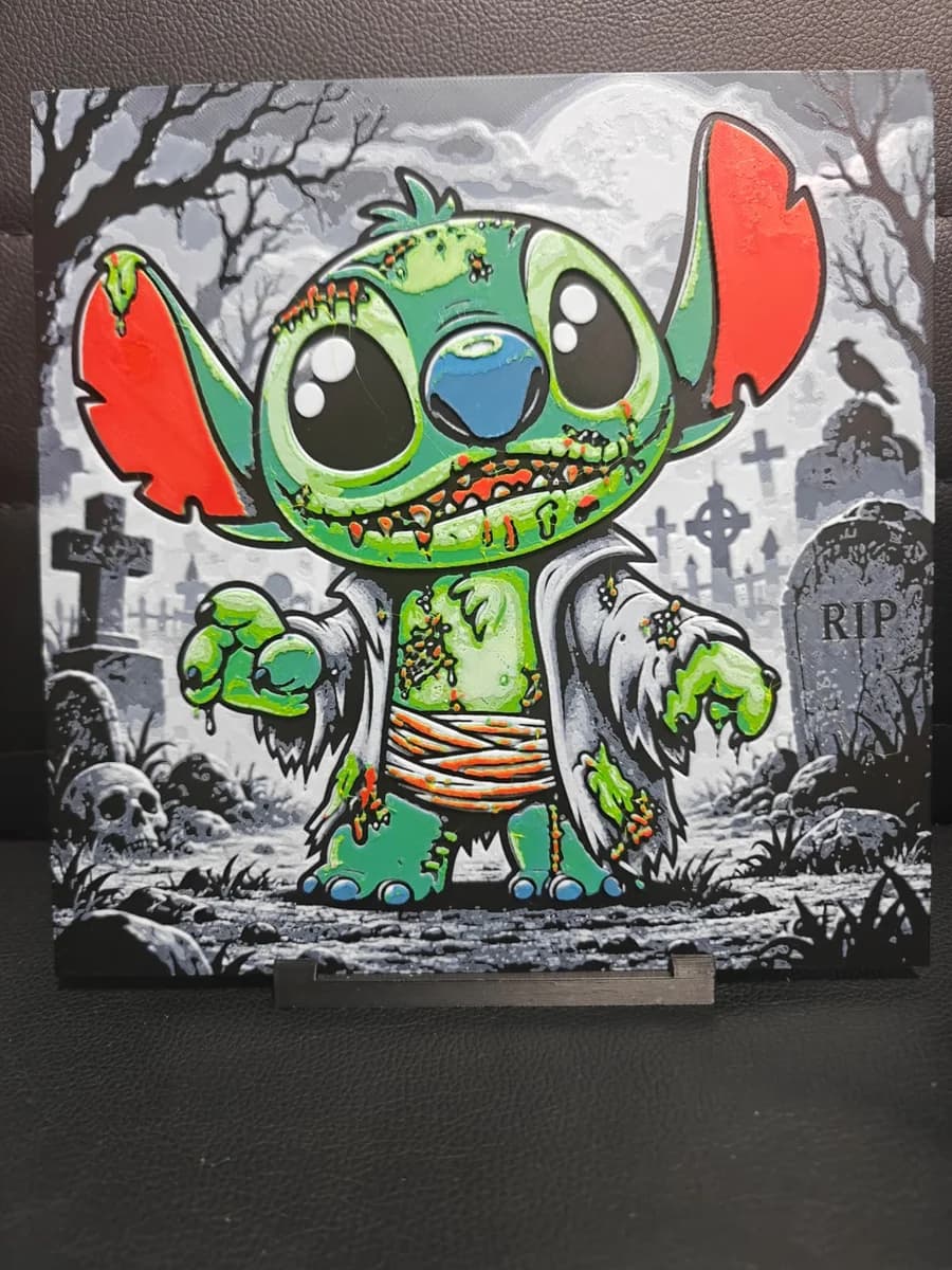 Stitch Zombie by TheHueforgeLady HueForge model: Stitch Zombie by TheHueforgeLady