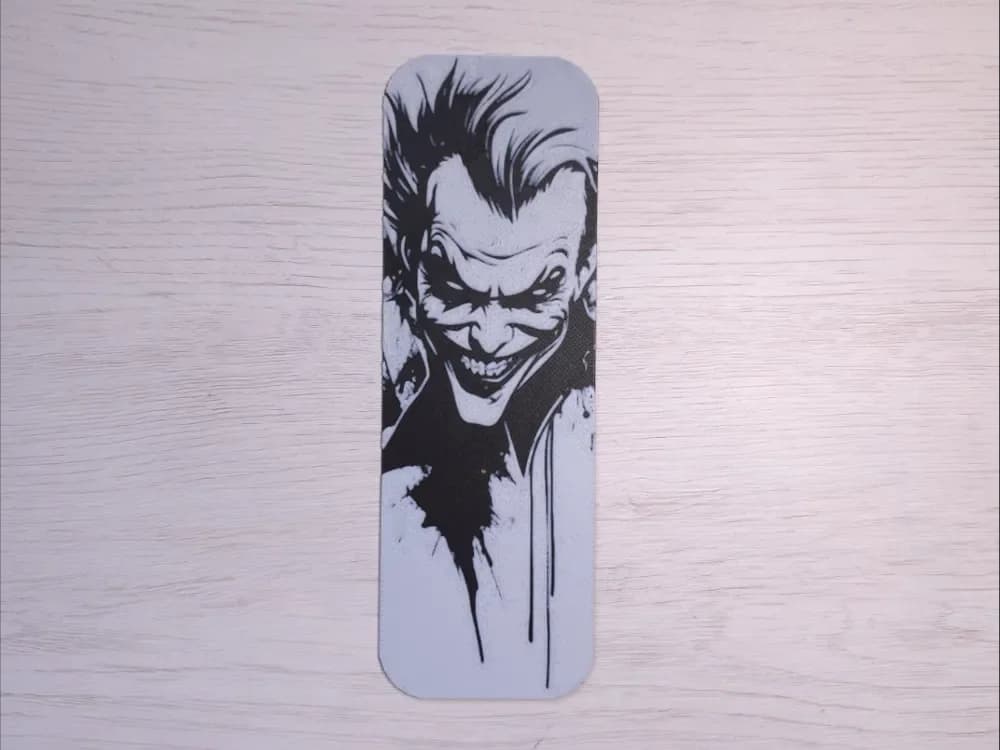Joker 2 Bookmark by Atrus Design HueForge model: Joker 2 Bookmark by Atrus Design