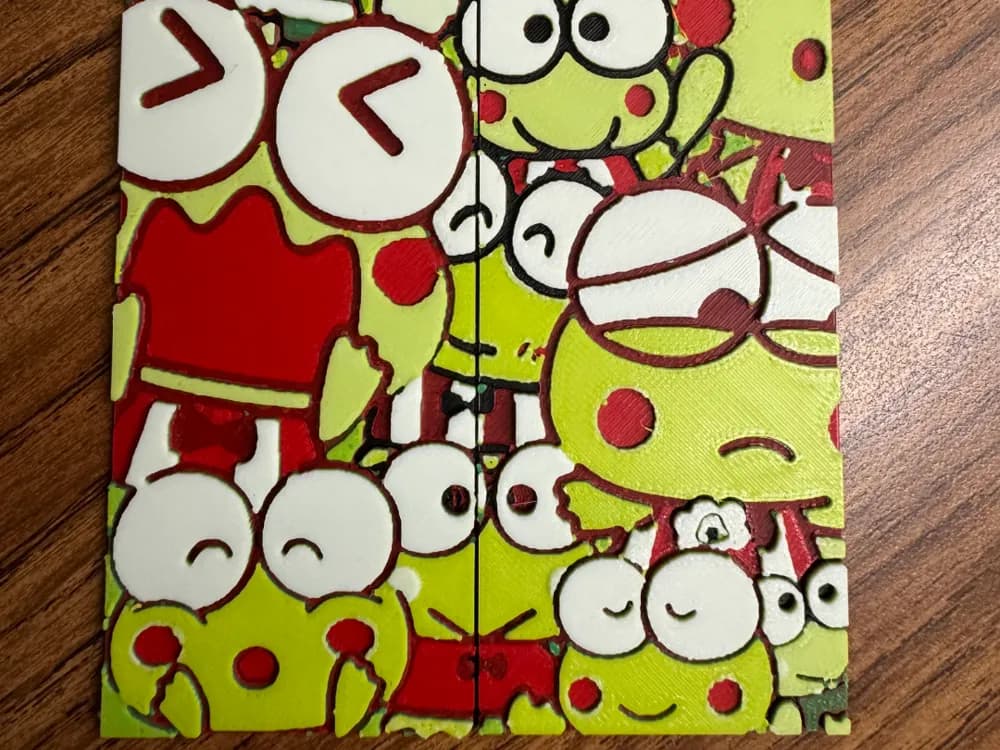 Sanrio Keroppi - Bookmark Set by 3djd HueForge model: Sanrio Keroppi - Bookmark Set by 3djd