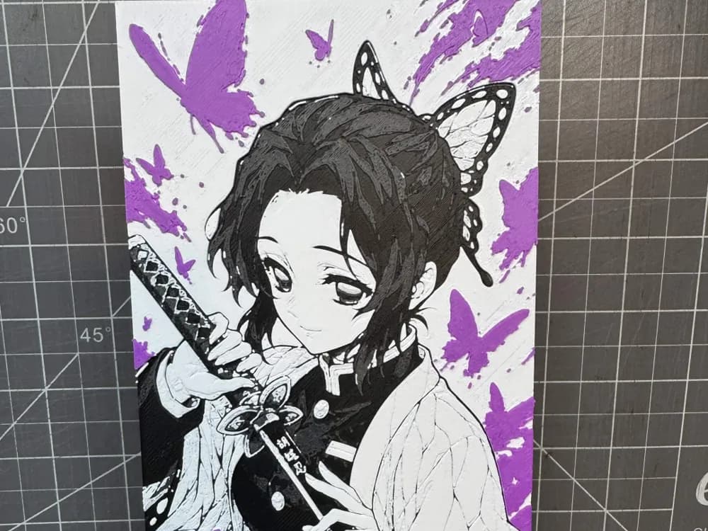 Hueforge of Shinobu Kocho From Demon Slayer Hueforge of Shinobu Kocho From Demon Slayer