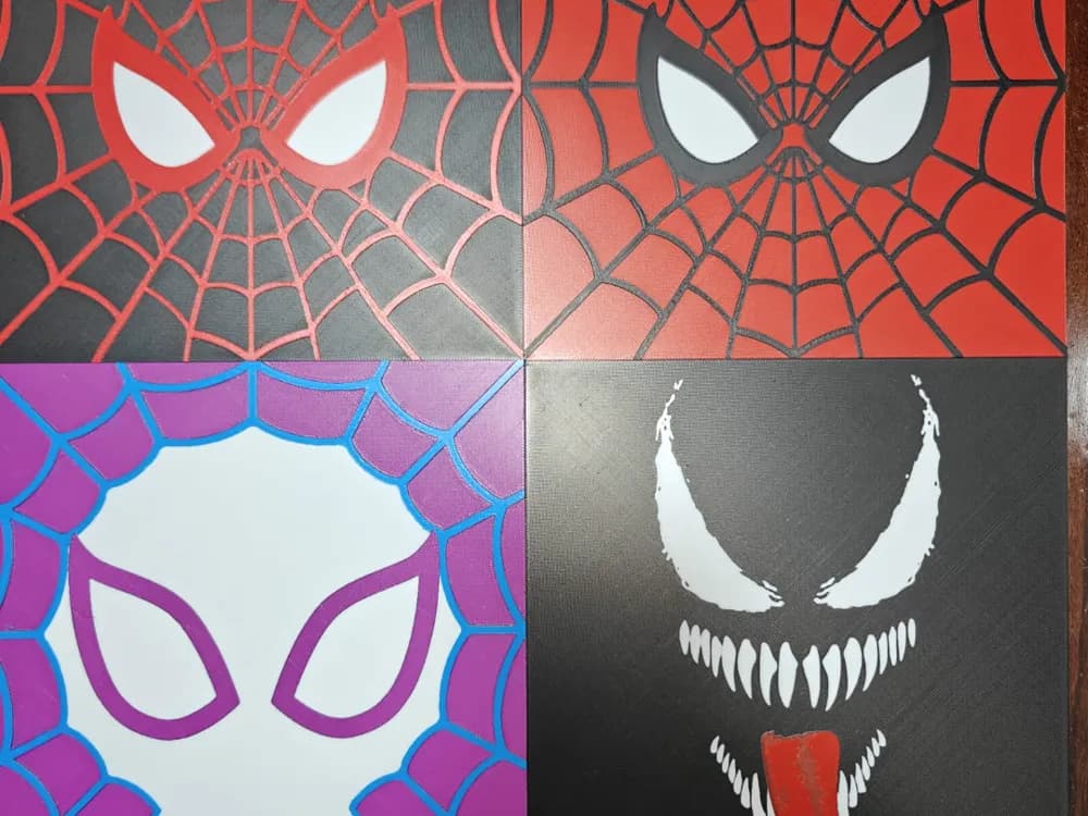 Spider-Gwen Spiderweb set by TheHueforgeLady HueForge model: Spider-Gwen Spiderweb set by TheHueforgeLady