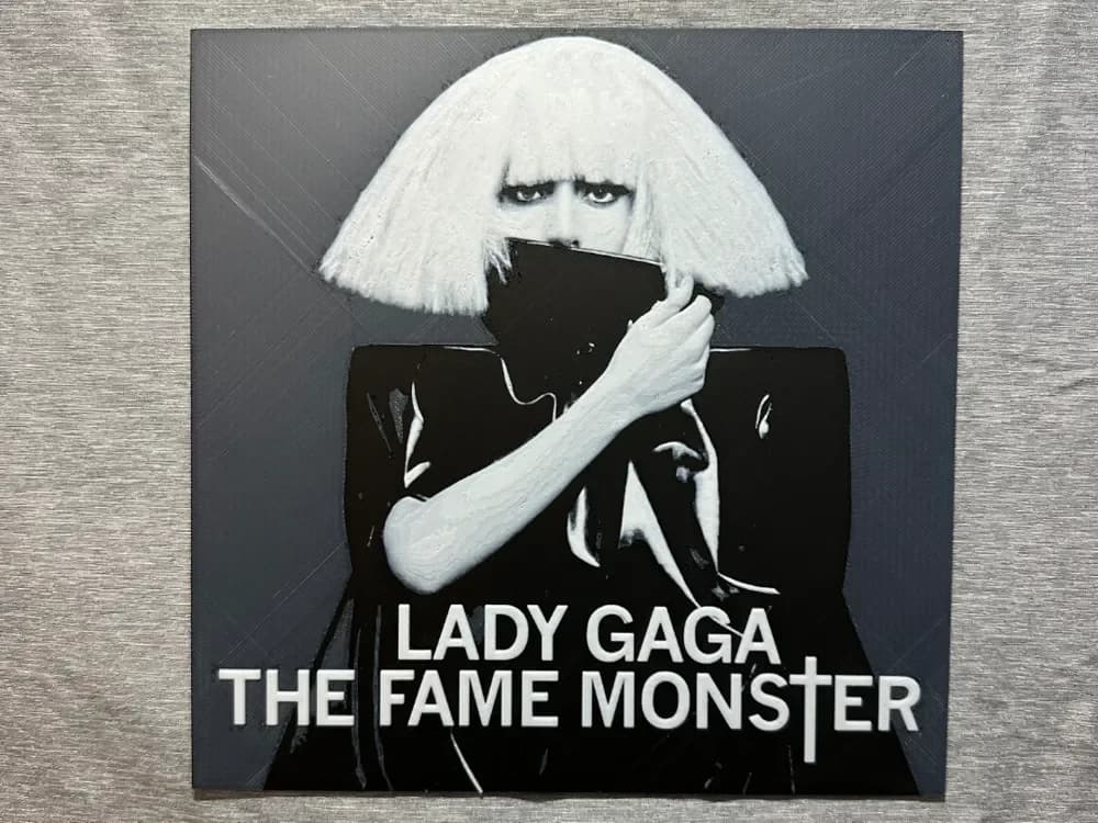 Lady Gaga The Fame Monster Album Cover Hueforge by Hey Ben HueForge model: Lady Gaga The Fame Monster Album Cover Hueforge by Hey Ben