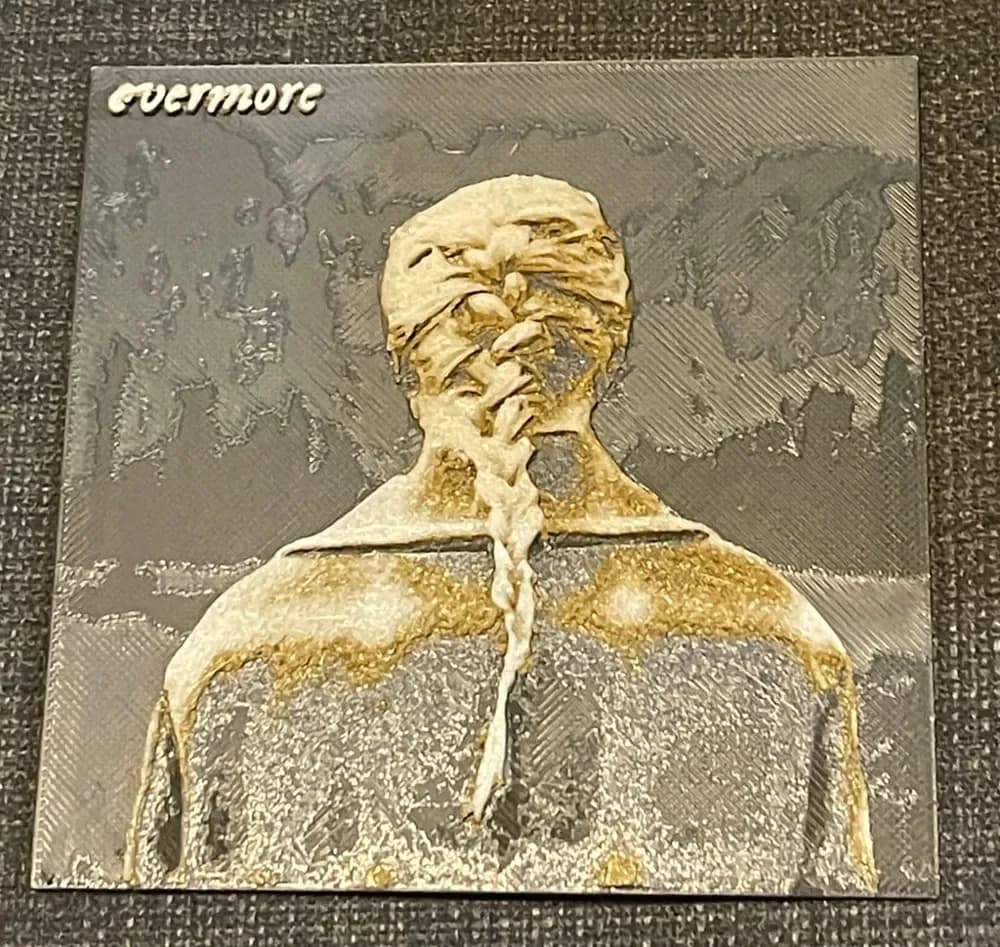 evermore by Taylor Swift Hueforge Print by cyanidesugar HueForge model: evermore by Taylor Swift Hueforge Print by cyanidesugar