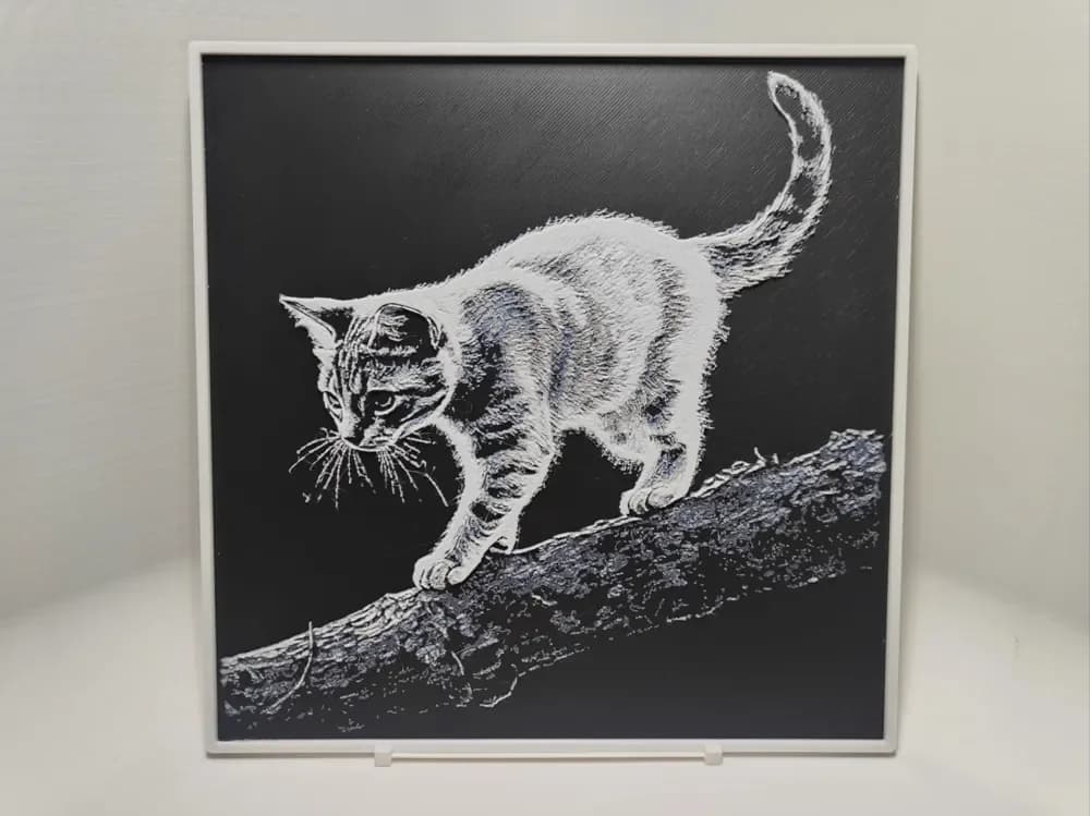 Cat - Hueforge by BeaN HueForge model: Cat - Hueforge by BeaN