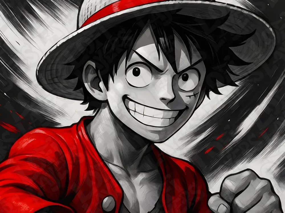 Monkey D. Luffy Hueforge Print by LoFi Layers HueForge model: Monkey D. Luffy Hueforge Print by LoFi Layers