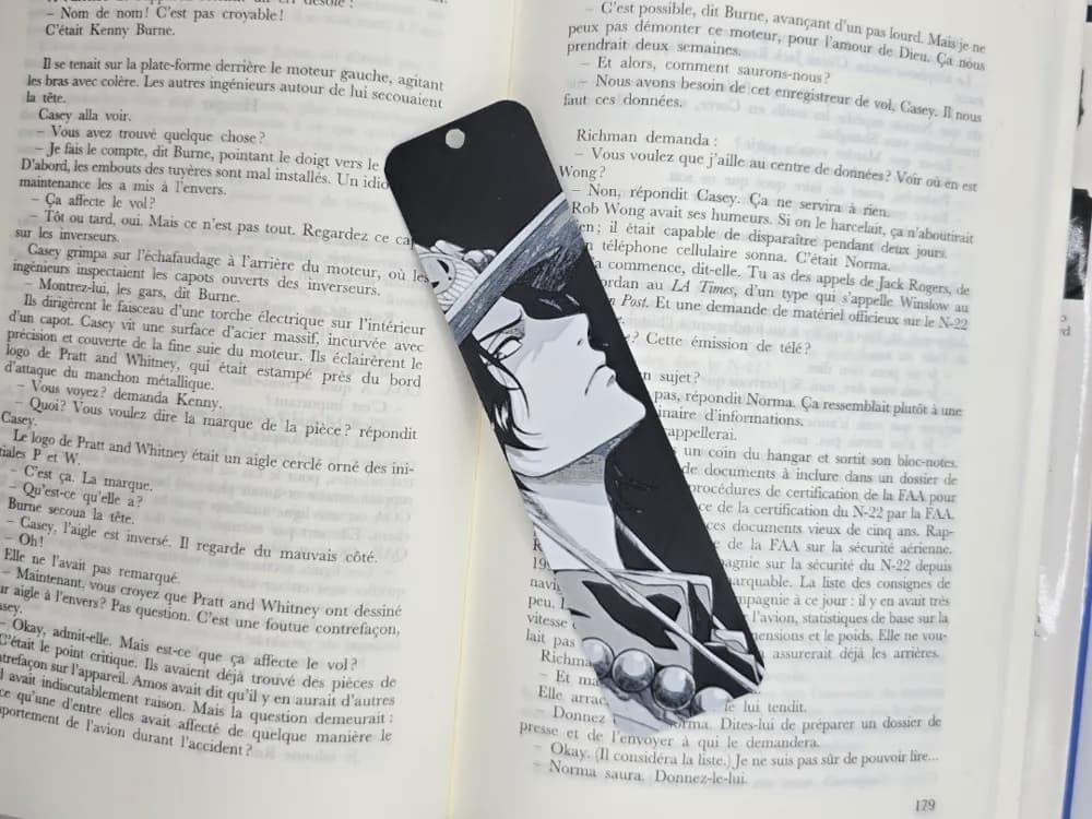Bookmark Ace One Piece Bookmark Ace One Piece