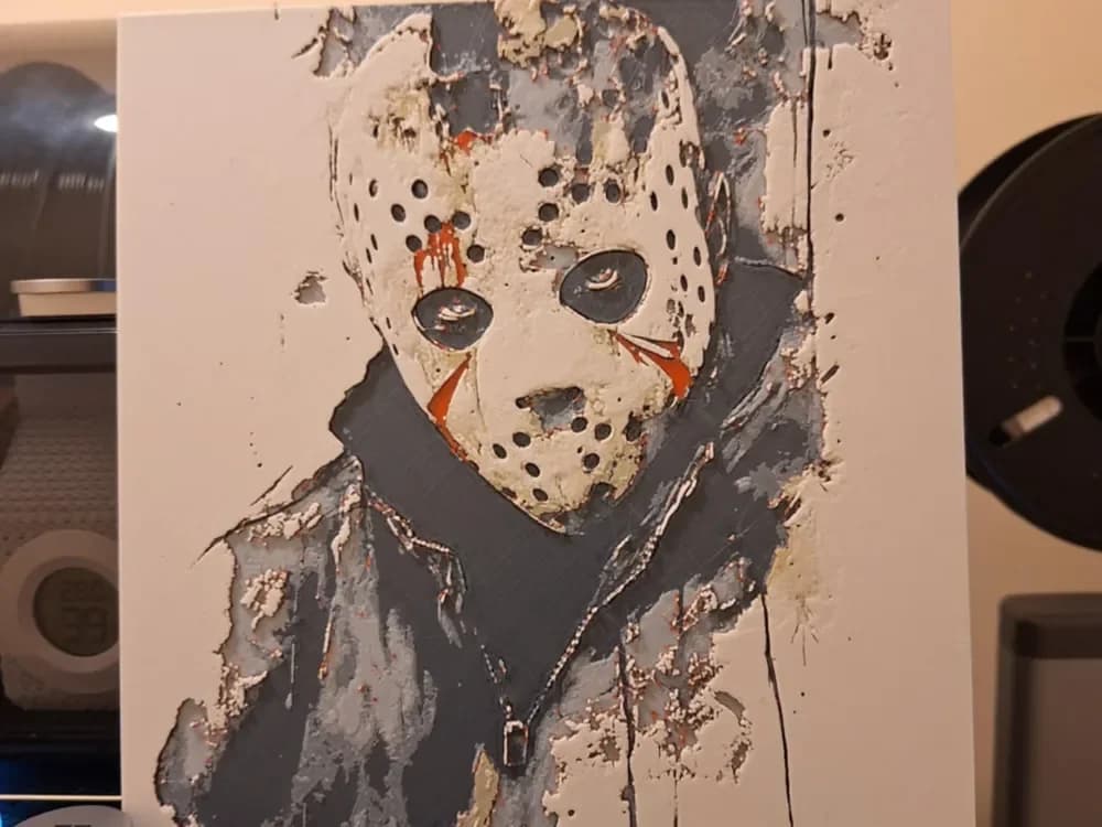 Jason Voorhees - friday the 13th movies by 3dGlow HueForge model: Jason Voorhees - friday the 13th movies by 3dGlow