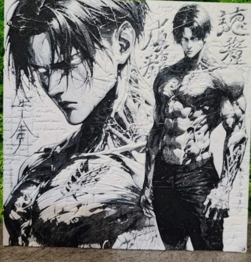 Eren Art by Garuda3D HueForge model: Eren Art by Garuda3D